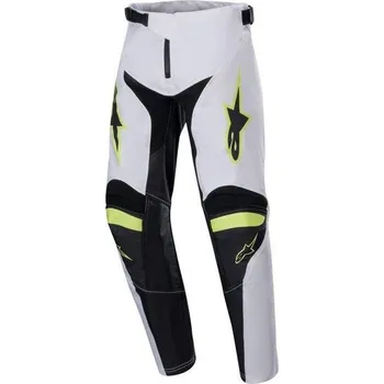 Moto kalhoty Kalhoty RACER LUCENT, ALPINESTARS, dětské (bílá/černá/žlutá fluo) 2024 24