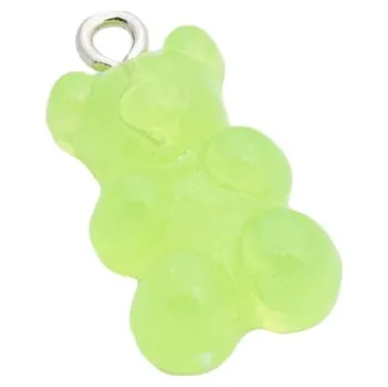 Ozdoba do vlasů Medvídek 1ks zelený