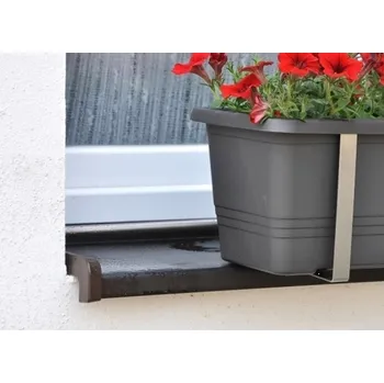 Držák na květináč a truhlík Držák truhlíku k rozpěrné zábraně - průměr 20 mm, 210/185