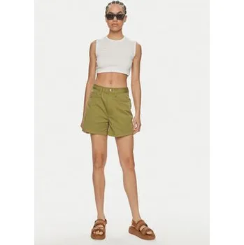 Calvin Klein Jeans Top J20J223163 Bílá Slim Fit XS