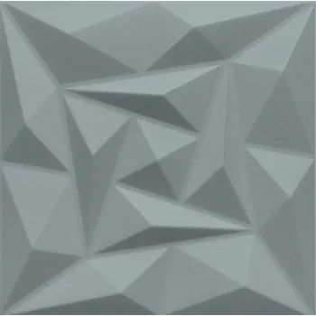 Obklad Obkladové panely 3D PVC Quarz stříbrno-šedý 50x50cm