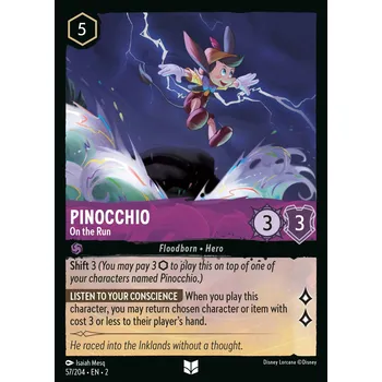 Karetní hra Pinocchio 057/204 - Rise of the Floodborn Typ karty: Foil