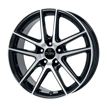 Alu kolo Alu disk ANZIO SPLIT 7x18, 5x108, 63.4, ET47,5 diamond-black front polished
