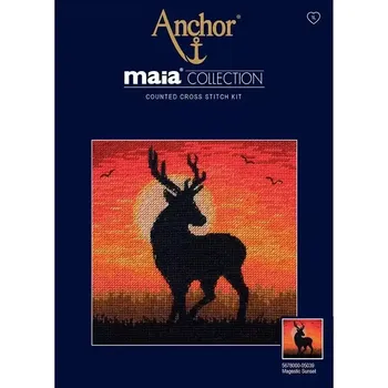 Vyšívací vzor Sada na vyšívání Magestic Sunset - jelen (Vyšívání Magestic Sunset)
