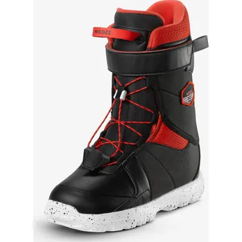 Boty na snowboard DREAMSCAPE Dětské snowboardové boty s rychlým utahováním Indy 100 S 34 ČERNÁ|ČERVENÁ