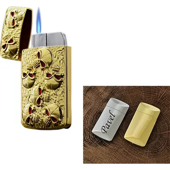 Zapalovač Luxusní kovový zapalovač Lebky