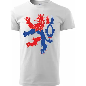 ON-DESIGN Tričko pánské/dětské s českým lvem Velikost: XS, Barva: bílá