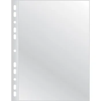 Q-Connect pouzdra na dokumenty, prodloužená, PP, A4, krystal, 60 mikronů, 50 ks.