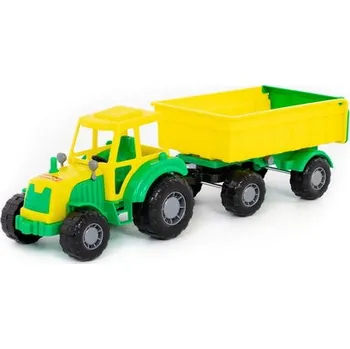 autíčko Traktor Mistr, s přívěsem, 43cm