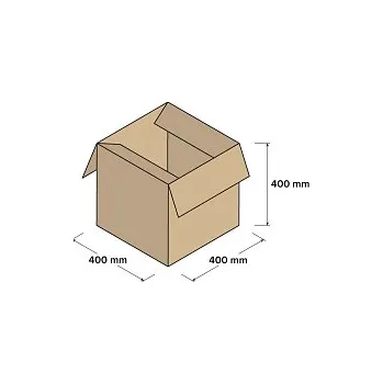 Úložný box Kartonové krabice 3VVL 400x400x400mm, 25 ks