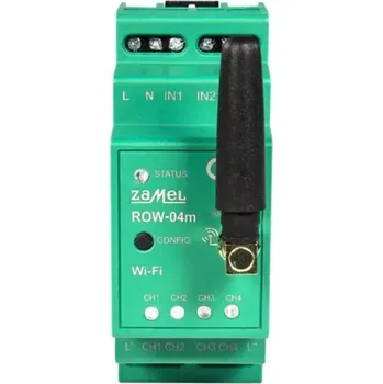 SuplaROW-04m Wi-Fi spínací/přepínací 4 x 5 A modul světel a el. zásuvek, 4 vstupy, 4 výstupy