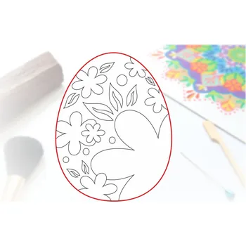 Radost v písku Šablona na pískování výřez velikonoční kraslice