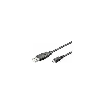 Datový kabel USB MicroConnect USB-A - microUSB kabel 5 m černý (USBABMICRO5)