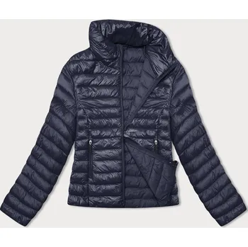Dámská cargo bunda Teplá modrá bunda s péřovou výplní a stojáčkem od J.STYLE, odstíny modré S (36) i392_22750-46