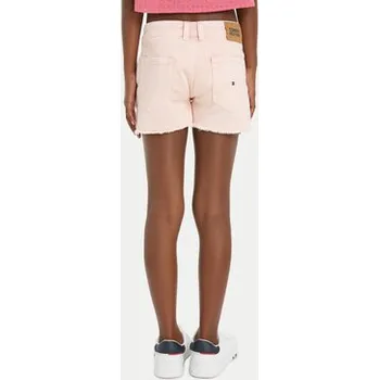 Dámské kraťasy Tommy Hilfiger Džínové šortky Harper KG0KG07918 Růžová Relaxed Fit 10Y