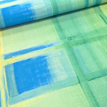 Teflonová látka Káro - duha 155