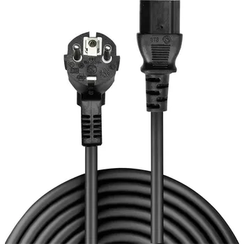 Elektrická zásuvka LINDY napájecí kabel [1x zástrčka s ochranným kontaktem - 1x IEC C13 zásuvka 10 A] 3.00 m černá