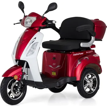Elektrický invalidní skútr Elektropower De Luxe 6+ Barva: červeno-bílá