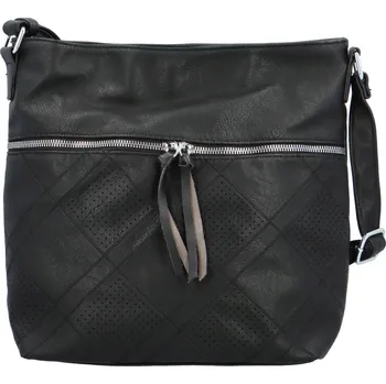 Kabelka Trendy dámská koženková crossbody kabelka Felisia, černá