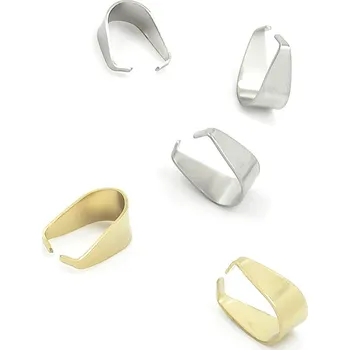 Materiál na výrobu šperku Šlupny z chirurgické oceli - 10 x 5 mm / Nerez SL / 1Ks