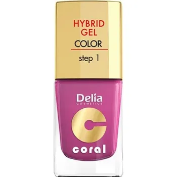 Lak na nehty Delia Cosmetic Lak Hybrid gel 11ml 21 Fuchsie