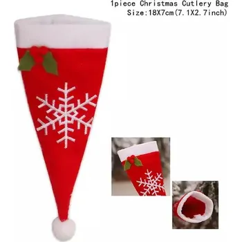 Vánoce Obal na příbor | vánoční dekorace na stůl - 2