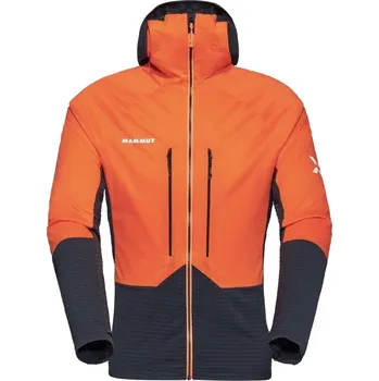 Pánská softshellová bunda Mammut Mammut Eiger Nordwand ML Hybrid Hooded Jacket Men Barva - Velikost: Oranžová - M