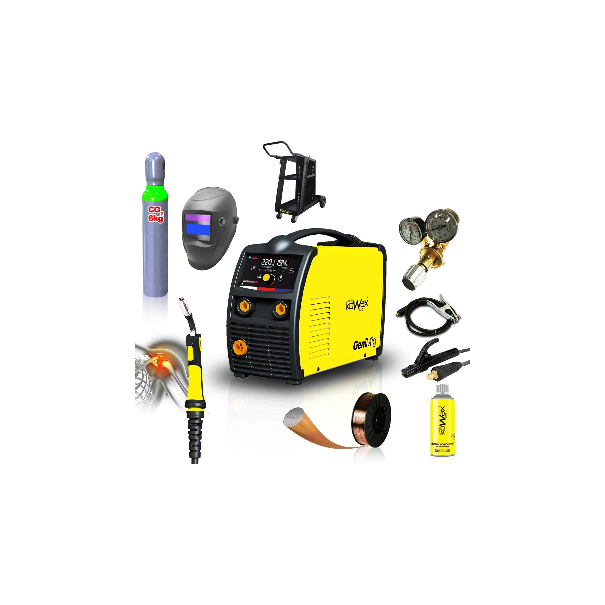 Fotografie 1 - Svářečka Kowax GeniMig 220LCD set 4