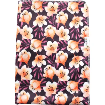 Přebalovací podložka Breberky Přebalovací podložka (PUL) - Kvítek, bledě růžový velur