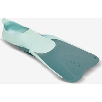 Ploutve DECATHLON Dětské šnorchlovací ploutve FF100 Soft 30/31 MODRÁ|ZELENÁ