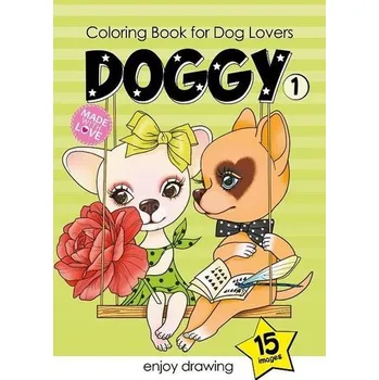 Set školních potřeb Kolorowanka A5 15 obrazków Pieski 1