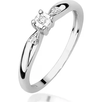 Hodinky Prsten Bonore - Bílé Zlato 585 - Diamant 0-02 Ct 107839