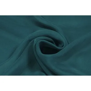 Hedvábný šifon, kachní modř, sartor.cz