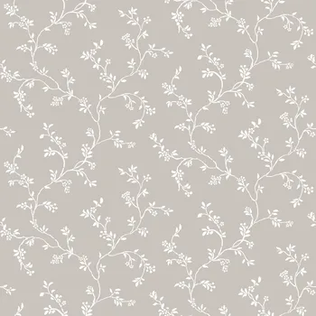 Tapeta Parato Šedá vliesová květinová tapeta na zeď, 12351, Fiori Country, Parato, velikost 10,05 x 0,53 m