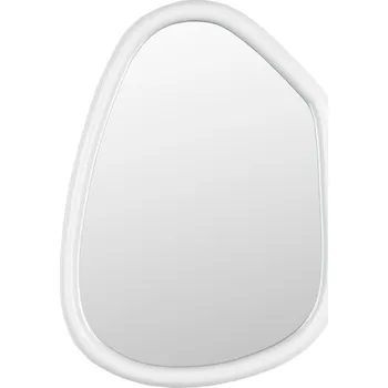 Zrcadlo Bílé dřevěné zrcadlo ZUIVER LOOKS 67 x 49 cm