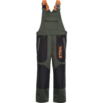 Chlapecké oblečení STIHL Dětské kalhoty s laclem KIDS zelené Barva: černá, Velikost: 110-116