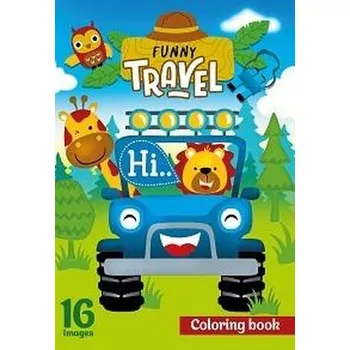 Set školních potřeb Kolorowanka A4 16 obrazków Zabawne podróże