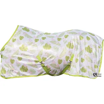 Deka pro koně Síťová deka HKM -FLAMINGO- - Bílá - 155cm