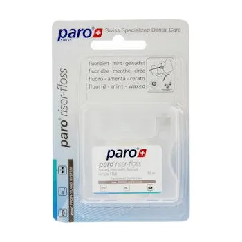 Dentální hygiena PARO Riser-Floss expandující zubní nit (mint + fluoridy), 50m