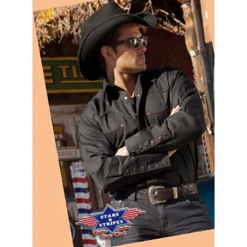 Westernová košile Jack černá XL