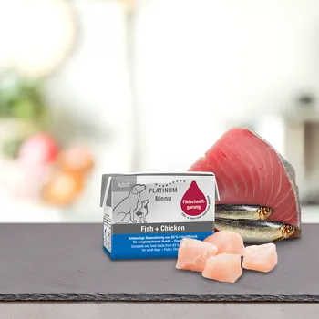 Krmivo pro psa Platinum Natural Menu Fish + Chicken - Ryby + Kuře 90 g - 12ks