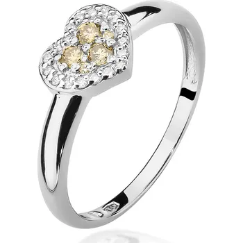 Hodinky Prsten Bonore - Bílé Zlato 585 - Hnědý Diamant 0-1 Ct 106805