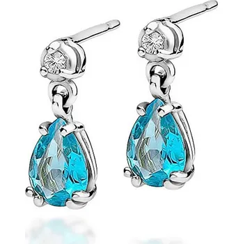 Hodinky Náušnice Bonore - Bílé Zlato 585 - Topaz 0-9 ct 128820