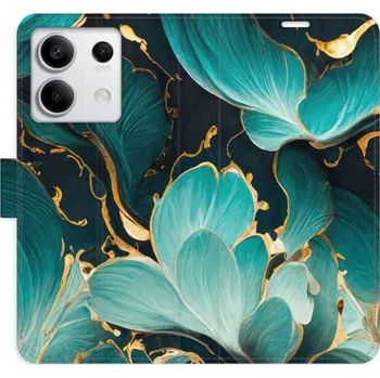 Pouzdro na mobilní telefon Flipové pouzdro iSaprio - Blue Flowers 02 - Xiaomi Redmi Note 13 5G