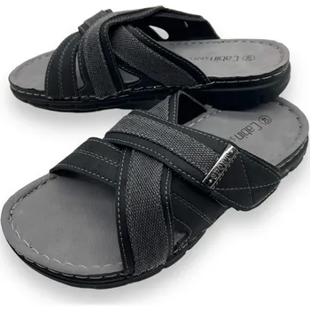 Pánské pantofle Cabin Pánské černé pantofle 05 Barva: Černá, Velikost: 41