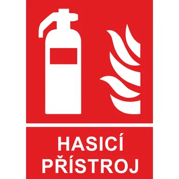 Hasicí přístroj Hasicí přístroj - Samolepka A4
