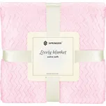 Deka 160x200 cm Springos Splendit růžová