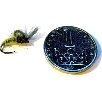 Umělá nástraha Slavíček muškaření Shuttlecock olivový vel.h.16