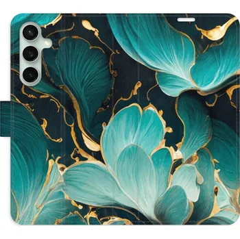 Pouzdro na mobilní telefon Flipové pouzdro iSaprio - Blue Flowers 02 - Samsung Galaxy S23 FE