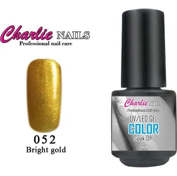 Charlie UV/LED Gel lak 5ml. č.52 zlatý